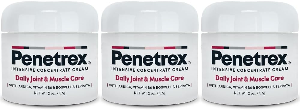 Penetrex Joint & Muscle Therapy - Καταπραϋντική άνεση για την πλάτη, το λαιμό, τα χέρια, τα πόδια - Premium ολόκληρο το σώμα τρίψιμο με Arnica, βιταμίνη B6 MSM & Boswellia - 2 ουγγιές 3-πακέτο
