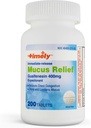 Εργαστήρια Time-Cap, INC. Timely Mucus Relief Guaifenesin 400mg 200 Tablets - Άμεση απελευθέρωση Mucus Phlegm Relief - Προσδοκώμενο για την αφαίρεση των Mucus, τη συμπύκνωση του θώρακα, τη γρίπη, τα κρυολογήματα, τις αλλεργίες