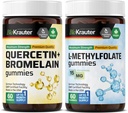 BIO KRAUTER Quercetin με Bromelain 60 Gummies & L-Methylfolate 60 Gummies