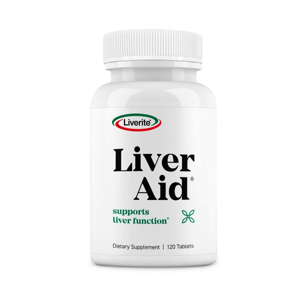 Liverite Liver Aid 120 Tablets, Supports Healthy Liver Function, Cleansing, Energy & Daily Wellness