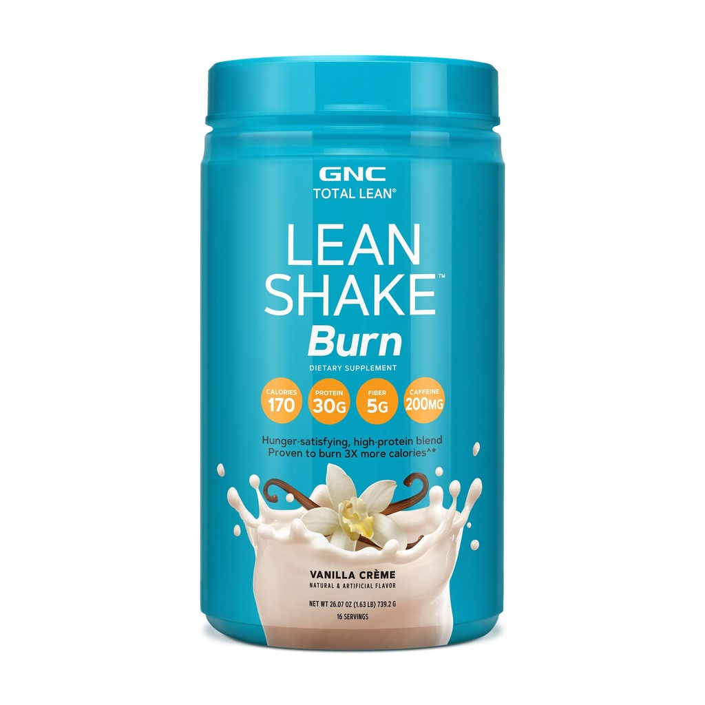 GNC Total Lean Lean Shake Burn - Βανίλια Crème (16 Services)