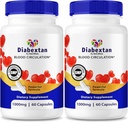 (2 Pack) Diabextan Κάψουλες - Φυσική Φόρμουλα για Υγιή Επίπεδα, Πλήρης Υποστήριξη, Βιταμίνη Κάψουλες για τη Διατήρηση της Συνολικής Ευεξίας, Glyco Optimizer Κριτικές (120 Κάψουλες)