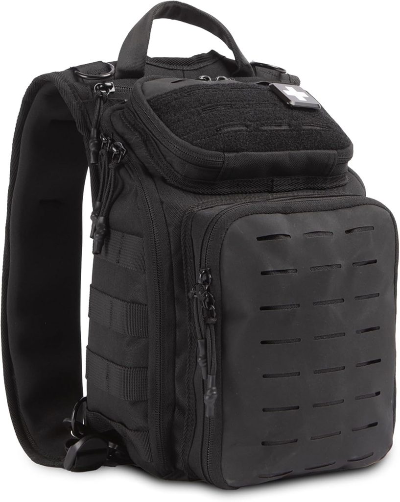 My Medic Recon PRO - HSA FSA Κιτ πρώτων βοηθειών - 250+ Απαραίτητα πρώτων βοηθειών και επιβίωσης, προμήθειες, & πρέπει να έχουν IFAK για το σπίτι, το αυτοκίνητο, το γραφείο ή την επιχείρηση - μαύρο