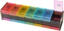 Extra Large Weekly Pill Organizer, GrnPeak Jumbo 7-Day Vitamin Organizer 2 φορές την ημέρα για να κρατήσει φαρμακευτική αγωγή, λιπαντικό και συμπληρώματα