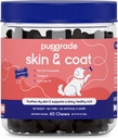 PupGrade Skin & Coat Soft Chew συμπλήρωμα για σκύλους – Υποστηρίζει υγιή δέρμα, παλτό, και ανοσοποιητική λειτουργία - πλούσια σε φυσικό ιχθυέλαιο, Ωμέγα λιπαρά οξέα, και βιταμίνες – 60 μαλακά μάσημα