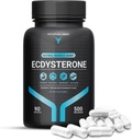 Fit & Focused 500mg Ecdysterone Supplement, 90 Capsules, Natural Anabolic Agent for Lean Muscle Growth & Strength Enhancement, complexed with Hydroxypropyl βeta Cyclodextrin, 3rd Party Tested 95% Pure