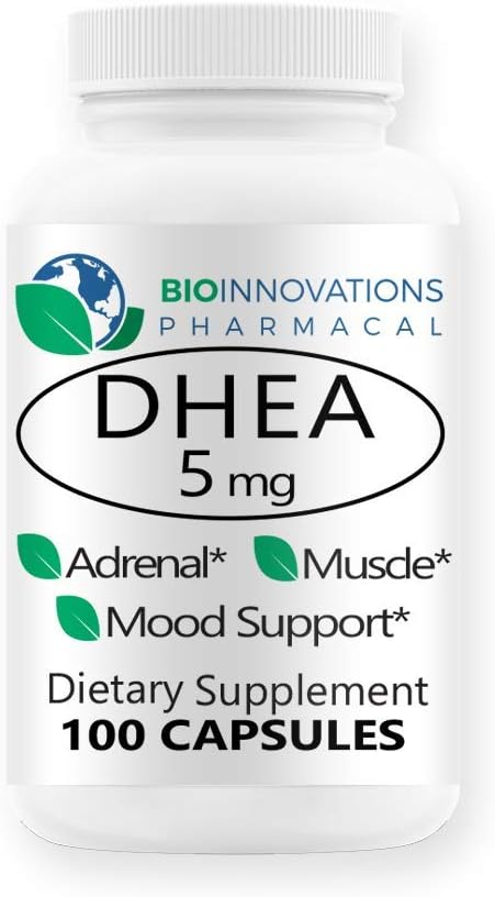 Micronized DHEA 5mg - Υποστηρίζει ισορροπημένα επίπεδα ορμονών για την ανοσία, τον εγκέφαλο, τα οστά, τον μεταβολισμό, τη μάζα του σώματος Lean, προωθεί την υγιή γήρανση