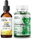 Wild & Organic Lung Cleanse Tincture 2 fl oz & Chlorophyll Gummies 60 Chews
