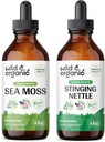 Άγρια & οργανική θάλασσα Μος Βάμμα 4 fl oz & Stinging Κηλίδας ρίζας 4 fl oz