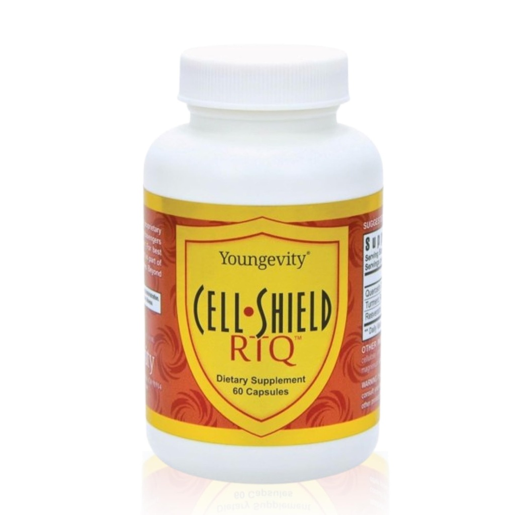 Youngevity Resveratrol Turmeric Quercetin Ασπίδα κυττάρων RTQ - 60 κάψουλες (πακέτο του 2)