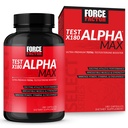 FORCE FACTOR Test X180 Alpha Max συνολική τεστοστερόνη και νιτρικό οξείδιο Booster για τους άνδρες με σπέρμα και Tribulus για να αυξήσει τη ροή του αίματος και να βελτιώσει την απόδοση των αρσενικών αθλημάτων, 180 κάψουλες