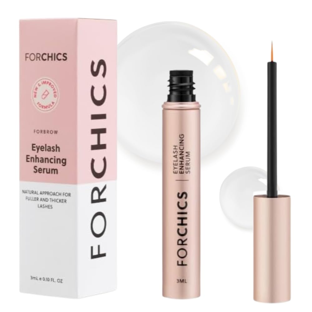 ForChics 2 in 1 Lash and Brow Grow Growth Serum - Hormone-Free Enhancer for Thicker, Longer Lashes and Brows in 2 Weeks - Βιολογικό, Vegan and Gentle