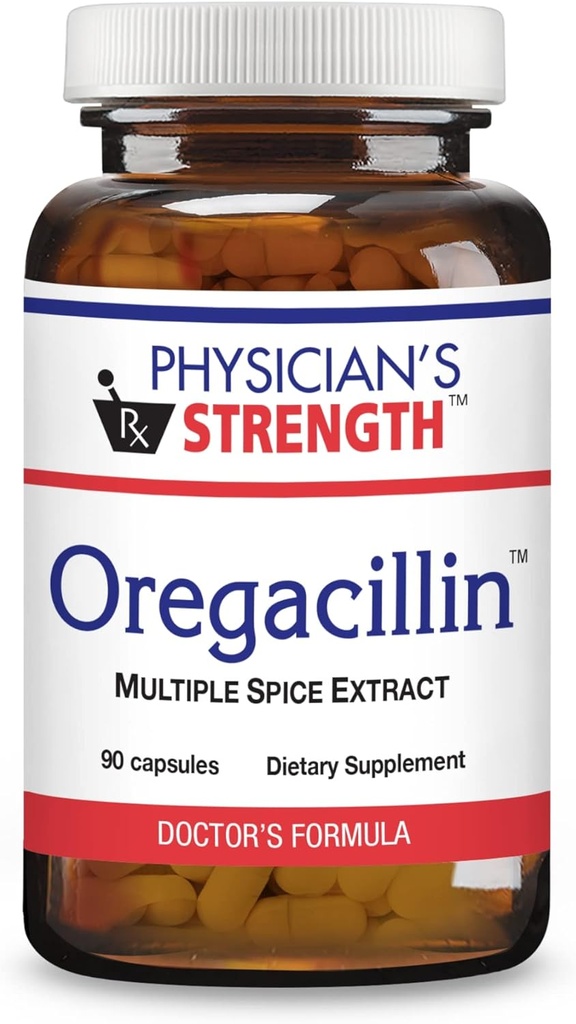 Oregacillin - 90 κάψουλες - Πολλαπλό εκχύλισμα μπαχαρικών - Υποστήριξη για την υγεία του αναπνευστικού - 90 υπηρεσίες