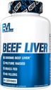 Evlution Grass Fed Beef Liver Capsules - Ζυμαρικά Αυξημένα Αποξηραμένα 3000mg - Συμπλήρωμα για την ενεργειακή ανοσία και την υποστήριξη του ήπατος - Σιδήρου πλούσια συμπλήρωμα βοείου κρέατος για άνδρες και γυναίκες (30 υπηρεσίες)