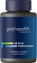 ProHealth NR + Πτεροστιλμπένη. Προωθεί τη μακροζωία, την ενέργεια και την υγιή γήρανση. Προστατεύει την Καρδιά + Εγκεφαλική Υγεία. 250mg Niagen Nicotinamide Riboside + 40mg Pterostilbene, 30 Caps