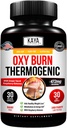Kaya Naturals Oxy Burn - Θερμογόνος Φυτική Φόρμουλα για Ενεργό Ζωντανό – Μη ΓΤΟ & Χωρίς Γλουτένη – 30 Count
