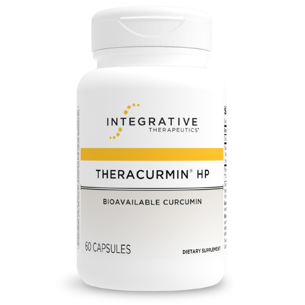 Integrative Theracurmin HP - Turmeric Supplement for Heart & Joint Health Support* - Υποστήριξη για την αποκατάσταση των μυών* - Μη σόγια, χωρίς γαλακτοκομικά και χωρίς γλουτένη - 60 κάψουλες (30 σερβιρίσματα)