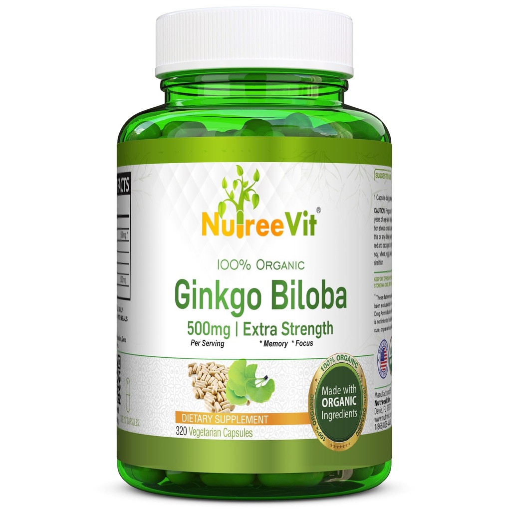 Κάψουλες NutreeVit Ginkgo Biloba (320 Κάψουλες)