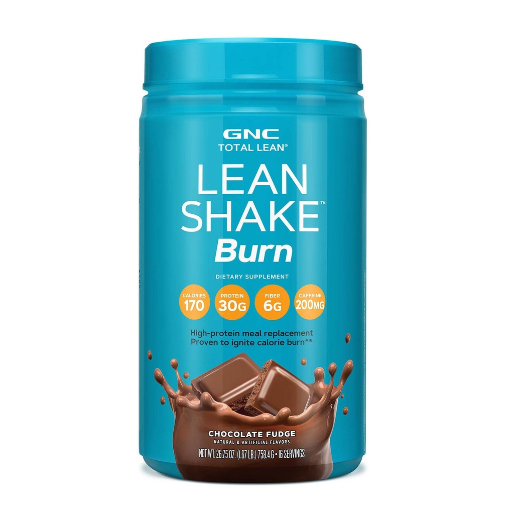 GNC Total Lean Lean Shake Burn - Σοκολάτα Fudge (16 Σερβίρισμα)