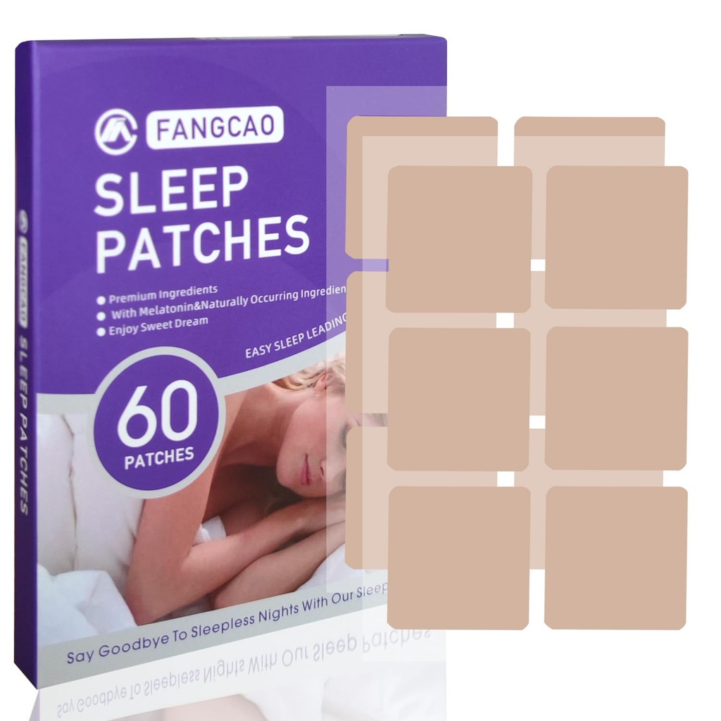 Sleep Patches, Sleep Patch για ενήλικες, Premium Συστατικά Αναβάθμιση 60 Patches σετ, εύκολο στην εφαρμογή και άνετο