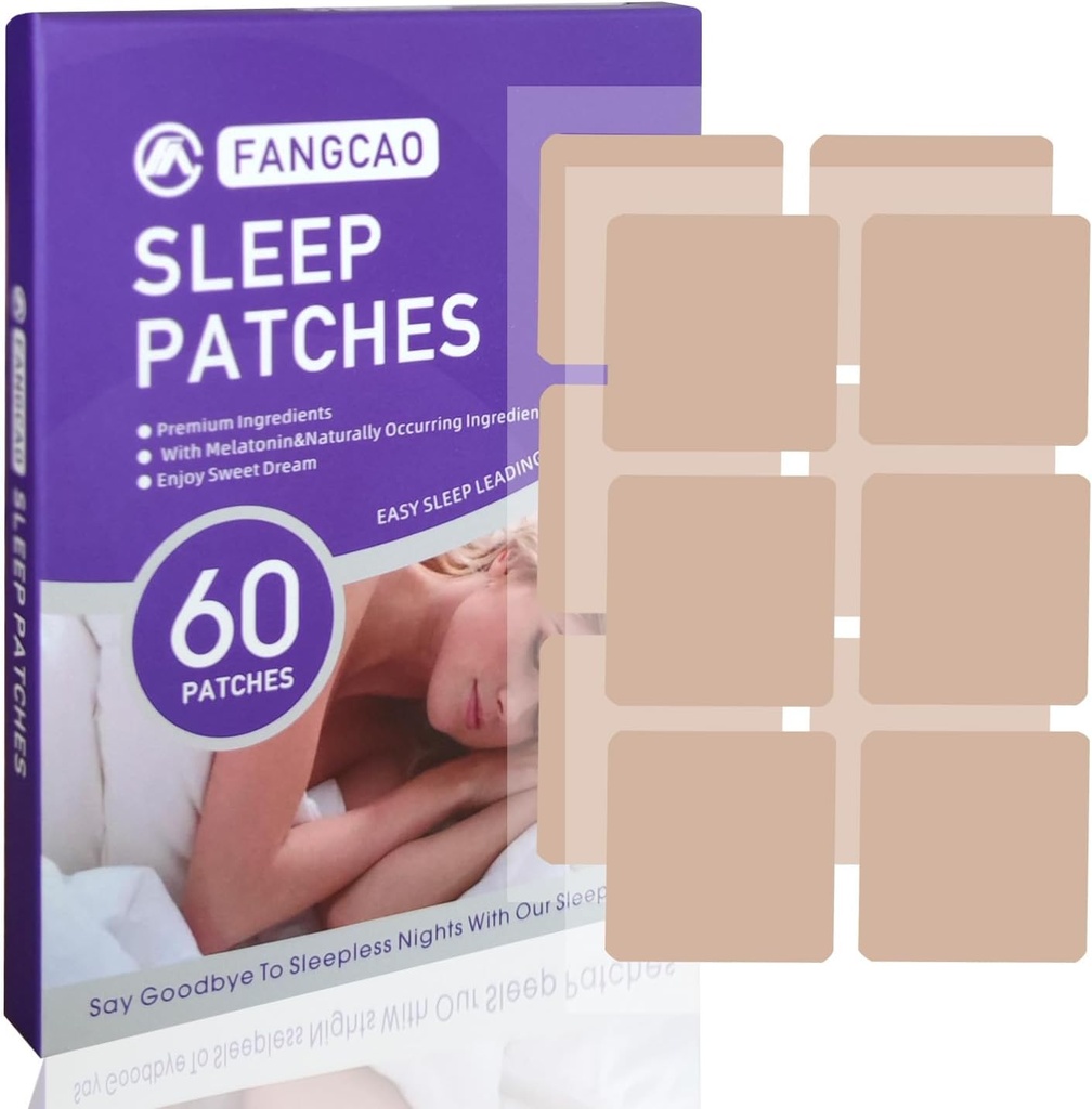 Sleep Patches, Sleep Patch για ενήλικες, Premium Συστατικά Αναβάθμιση 60 Patches σετ, εύκολο στην εφαρμογή και άνετο