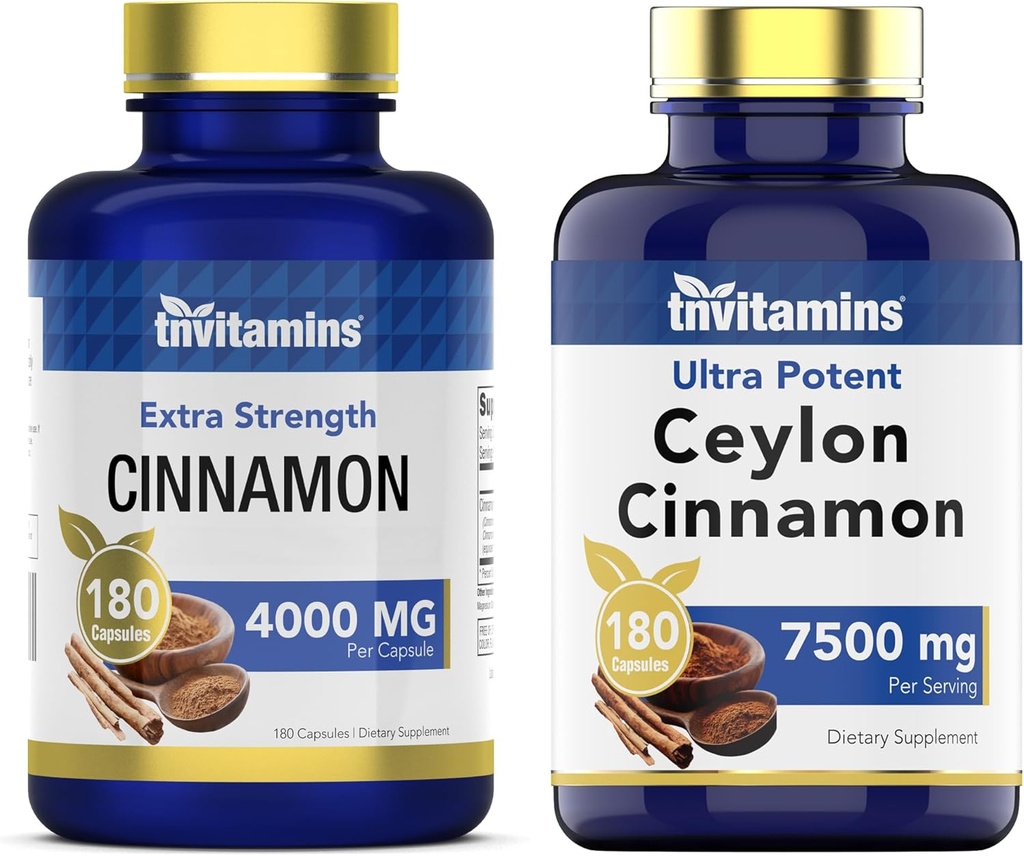 Tnvitamins Cinnamon Complex και Κεϋλάνη Κανέλα