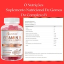 O NUTRITIONS Vitamin B Complex Vegan Gummies with Vitamin B12, B7 as Biotin, B6, B3 as Niacin, B5, B6, B8, B9 as Folate for Stress, Energy and Healthy Immune System (2 Pack)
