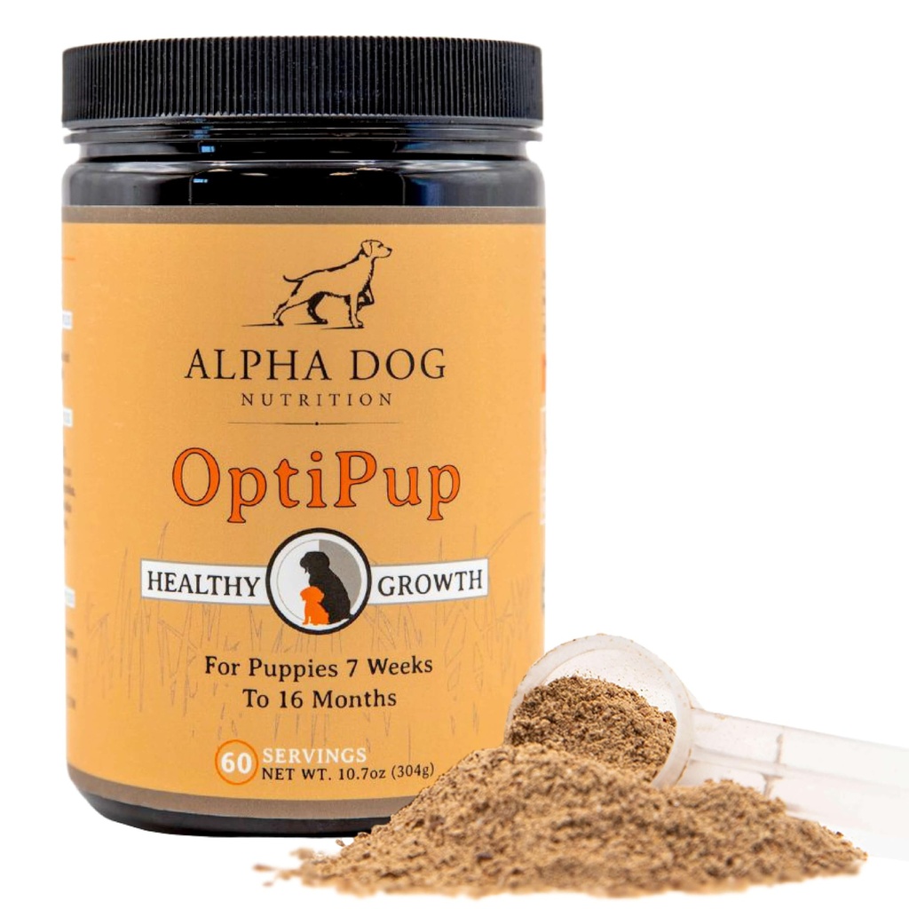 Alpha Dog Nutrition OptiPup All-in-1 Puppy Multivitamin Περιέχει 31 Superfoods συμπεριλαμβανομένων των προβιοτικών και των προβιοτικών για την Digestive Υποστήριξη, το δέρμα & ανοσοποιητικό υγεία, και βέλτιστη ανάπτυξη (60 εξυπηρετούν)