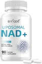 NAD συμπλήρωμα με λιποσωμική ρεσβερατρόλη – 900mg NAD Booster με Quercetin Phytosome για την ενέργεια, Focus & Υγιεινή γήρανση – Κυτταρική υποστήριξη για ενήλικες 30+ – 80 κάψουλες, 40-Day Supply