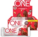 ONE Protein Bars, Φυστικοβούτυρο Κύπελλο, Χωρίς γλουτένη με 20g Πρωτεΐνη και 1g Ζάχαρη, Παντελόνι Στέιπλς, 2,12 oz (12 κόμης)