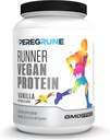 Πρωτεΐνη Runner (Vanilla) – Σκόνη Πρωτεΐνης Βασισμένη σε φυτά για Ποτά & Ανακινήσεις – 21g Πρωτεΐνη με 9 Απαραίτητα Αμινοξέα - Μετατρεχόμενη προπόνηση – GMP Certified Running Supplement - 30 Servings