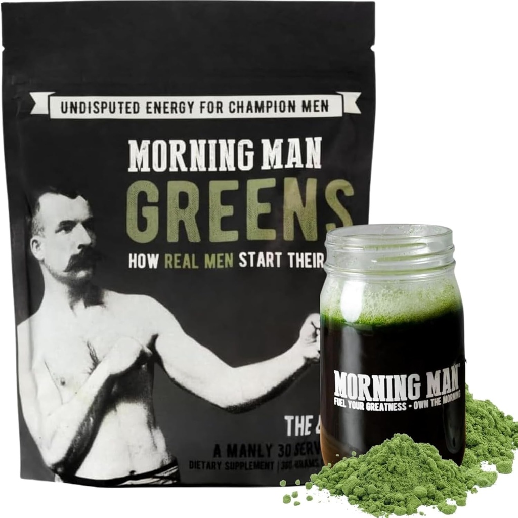Best Tasting Greens Probiotic Superfood Mix, 95mg καφεΐνη, Kick Start Your Morning, 75+ Βιταμίνες, Πράσινο Τσάι & Εκχυλίσματα καφέ, Digestive Ένζυμα, Χωρίς γλουτένη, Vegan, Ενέργεια, Υγεία Gut, 30 Υπηρεσίες