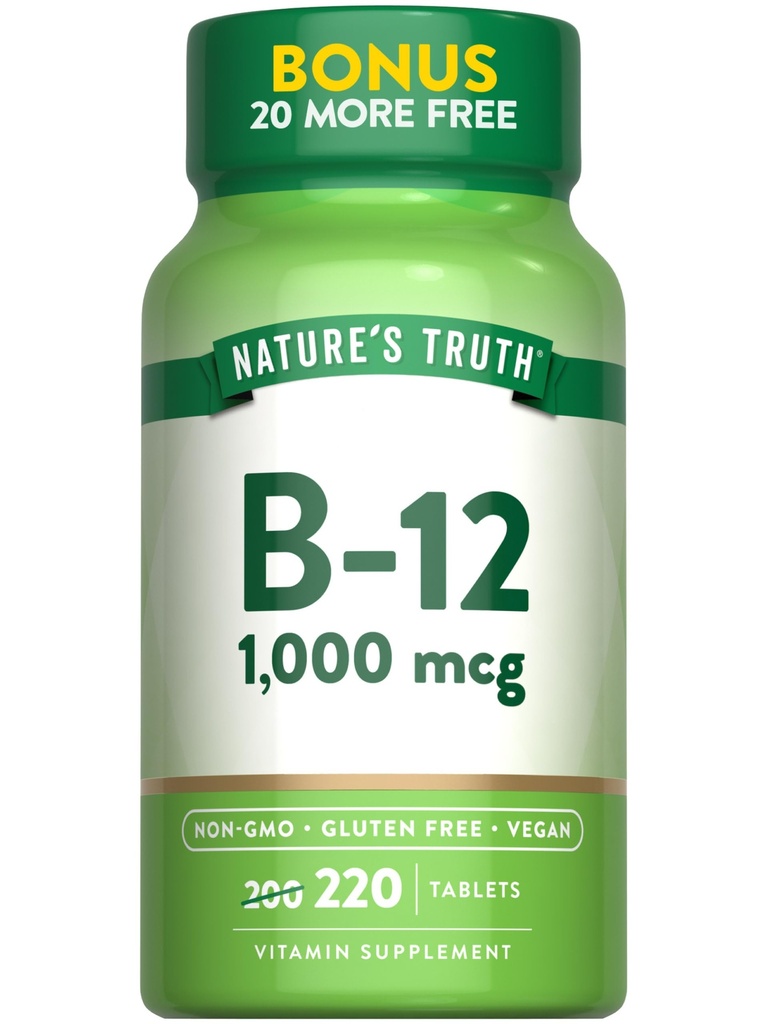 Nature's Truth Vitamin B12 Tablets 