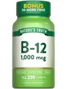 Nature's Truth Vitamin B12 Tablets | 1000 mcg | 220 Count | Vegan, Non-GMO & Gluten Free Supplement