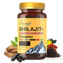 Himalayan Shilajit- Complex με Ashwagandha, Mace, Gokshura, Cinnamon & Piperine  Trace Minerals, Shilajit για άνδρες, Shilajit για γυναίκες, κανονική δόση - 150 κάψουλες