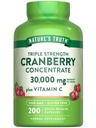 Nature's Truth Cranberry Concentrate Pills | Plus Vitamin C | 200 Quick Release Capsules | Non-GMO & Gluten Free Supplement