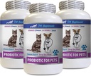 Cats Bad Breath Home Remedy - PROBIOTICS for Pets - Dogs Cats - Κακό αέριο και θεραπείες αναπνοής - Advanced Immune Boost - γάτα Digestive suppor - 3 μπουκάλια (180 θεραπείες)