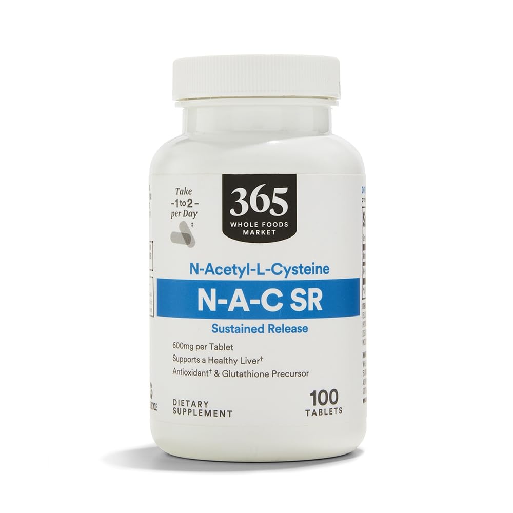 365 από Whole Foods Market, NAC Παρατεταμένη απελευθέρωση 600mg, 100 Count