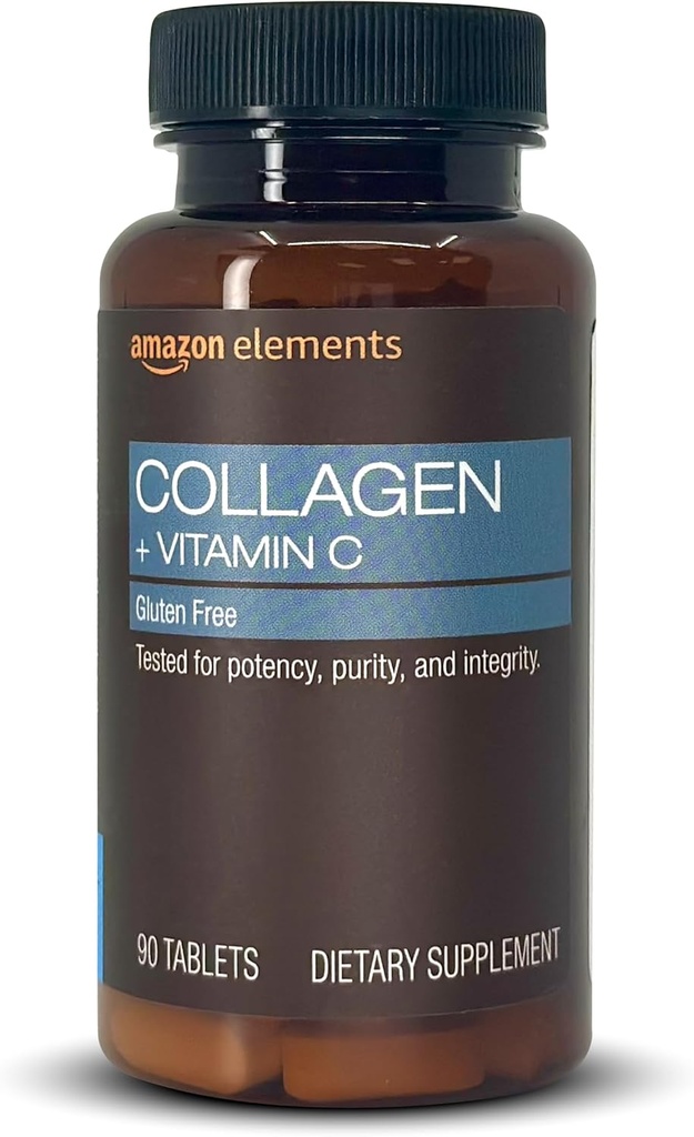 Στοιχεία Collagen Peptides + Βιταμίνη C, 2500 mg Collagen Peptides per Serving, 90 Tablets, 1 Μήνα Προσφορά