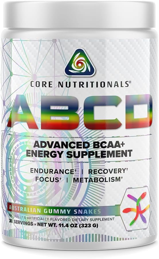 Core Διατροφικά Platinum ABCD Advanced BCAA Energy Supplement, Βελτιώνει την αντοχή, την ανάκτηση, και Focus 30 Υπηρεσίες (Αυστραλιανή Gummy Snakes)