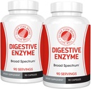 Silver Fern Brand Ultimate High Potency Digestive Enzyme Supplement - 2 Φιάλες - 100% Εντερική Κάλυψη - Digestive Comfort - Βελτιώστε την ανεκτικότητα των τροφίμων