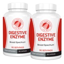 Silver Fern Brand Ultimate High Potency Digestive Enzyme Supplement - 2 Φιάλες - 100% Εντερική Κάλυψη - Digestive Comfort - Βελτιώστε την ανεκτικότητα των τροφίμων