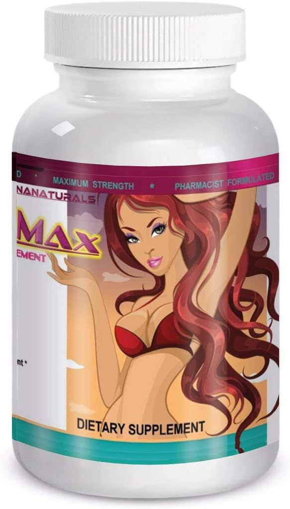 CURVIMAX Γυναικεία χάπια για τη βελτίωση του μαστού και τη διεύρυνση, 60 δισκία από MARINANATURALS