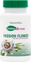 Natures Plus Herbal Actives Passion Flower - 250 mg, 60 Vegan Capsules - Promotes Natural Calm - Vegetarian, Gluten-Free - 60 Servings