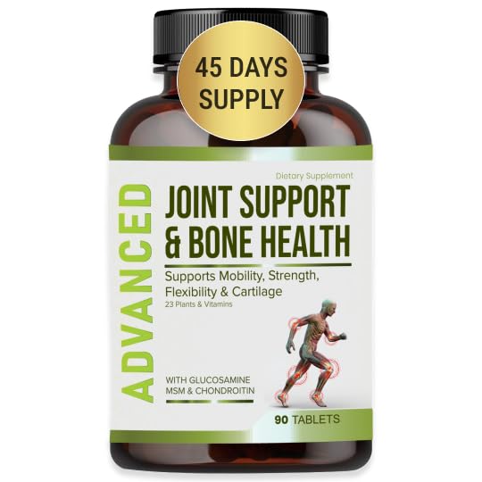 NutraPro Glucosamine Chondroitin MSM Joint Relief Supplements & Bone Health - για το γόνατο και την κοινή ανακούφιση, δύναμη των οστών, κοινή υγεία, κίνηση, ευελιξία, δύναμη και άνεση.45 ημέρες εξυπηρετούν