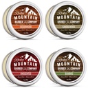 Beard Balm Variety Pack - 4 φυσικά δείγματα (1 oz το καθένα) με λάδι Argan, βούτυρο καρυδιάς, λάδι καρύδας & jojoba - πλούσιο σε βιταμίνες & ορυκτά