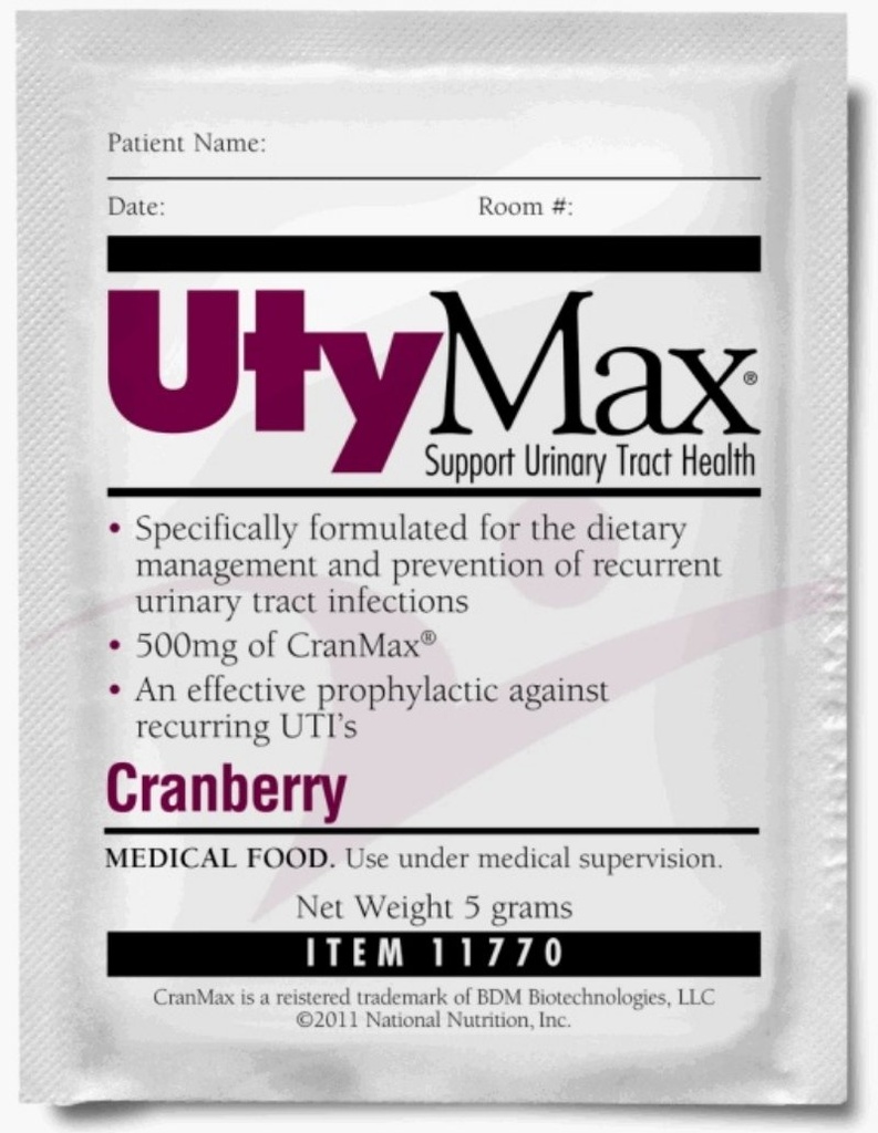 Μείγμα ποτών UtyMax Cranberry (SUPPLEMENT PWDR, UTYMAX, 5 GRAM PKS) 60 Κάθε / Υπόθεση