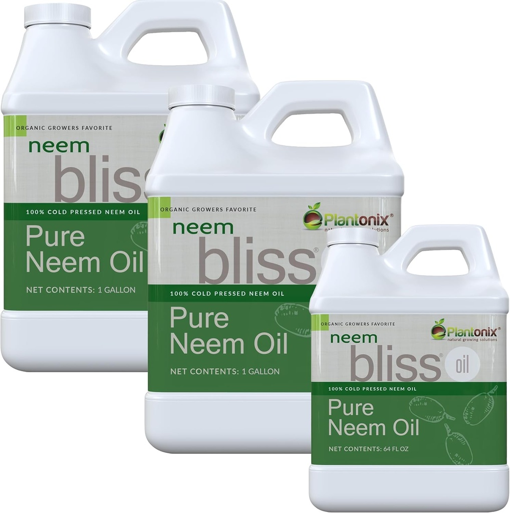 Neem Bliss (2.5 Gallons) - Pure Neem Oil συμπύκνωμα - 100% Cold Pressed Neem Oil - All-Natural Neem Oil Concent - Pure Neem Oil Extract - Unrefined Neem Oil for Hair - Neem Seed Oil Concent