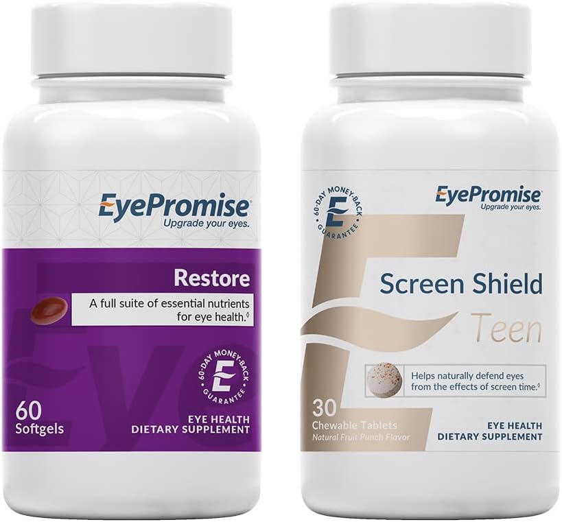 EyePromise Επαναφορά Macular συμπλήρωμα υγείας Screen Shield Teen Μασώμενη βιταμίνη ματιών