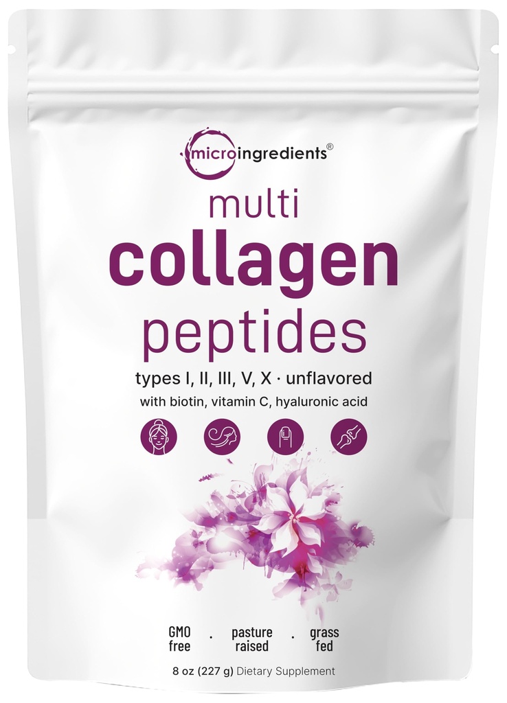 Micro Συστατικά Multi Collagen Peptides σκόνη, 8oz 